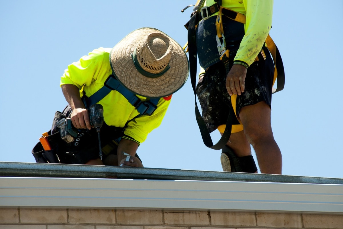I Care Roofing team working on a completed Sydney roofing project