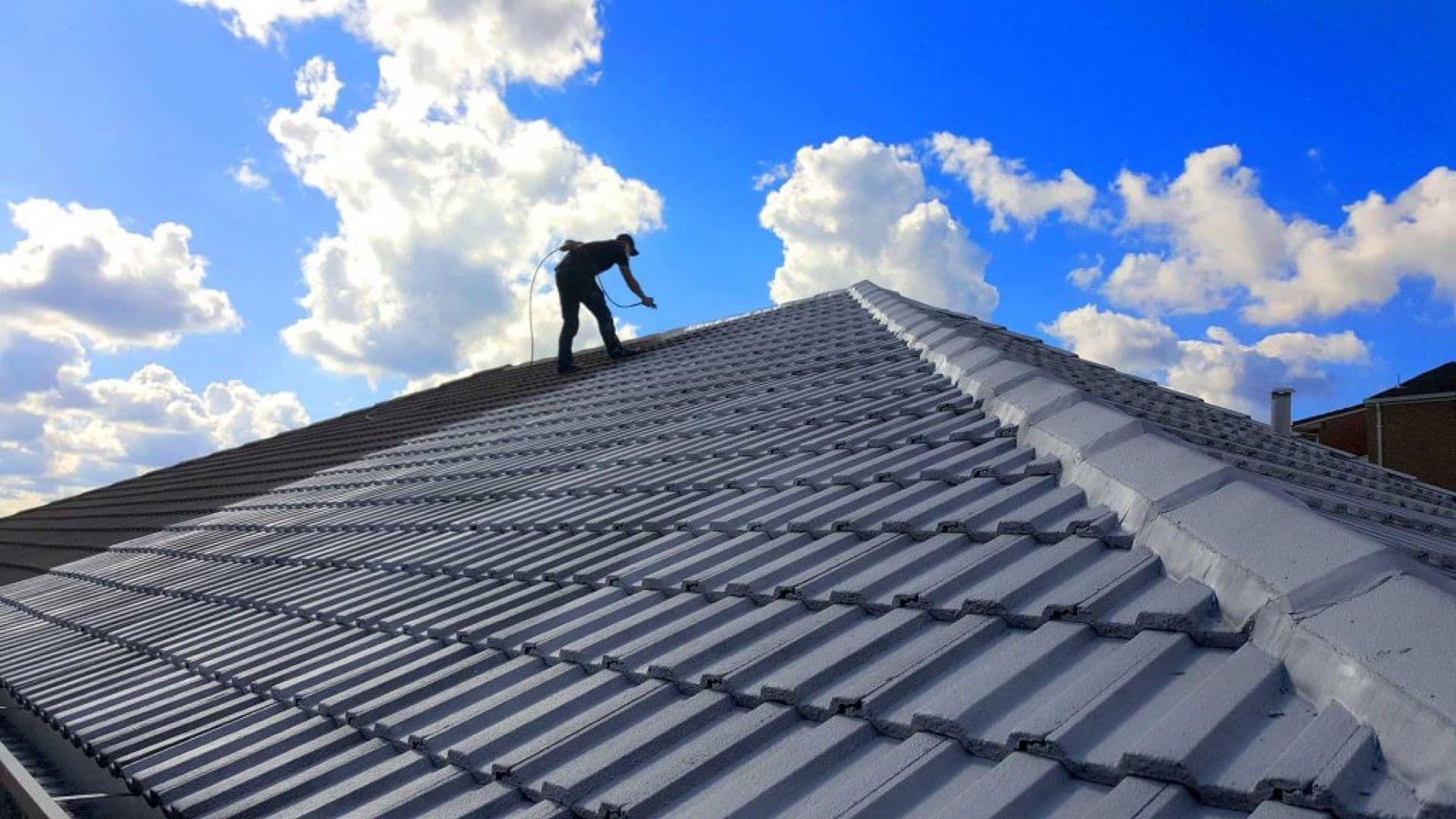 I Care Roofing carrying out roof restoration work in Sydney